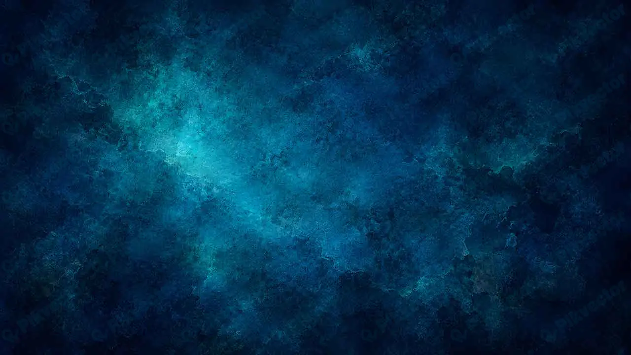 Dark Blue Abstract Textured Background with Glowing Turquoise Patterns