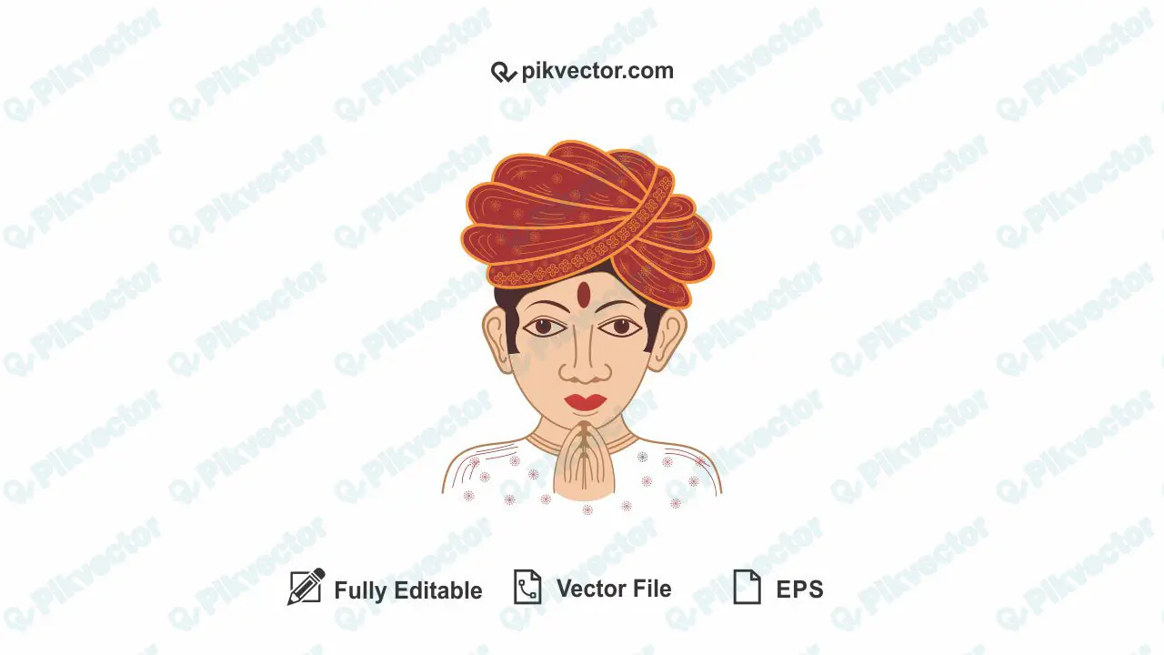 Indian Hindu Wedding Color Clipart Vectort