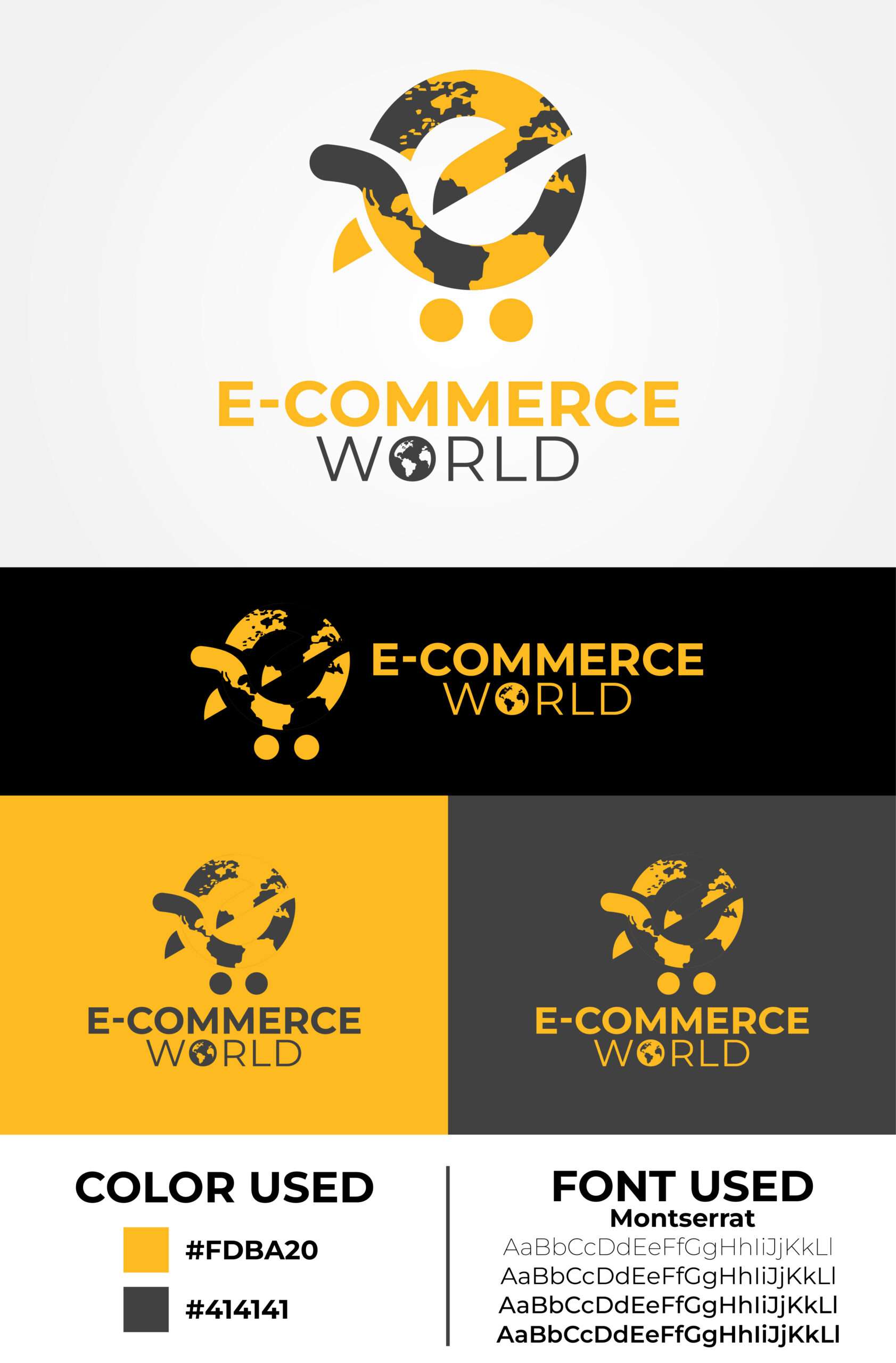 Ecommerce world logo vector download