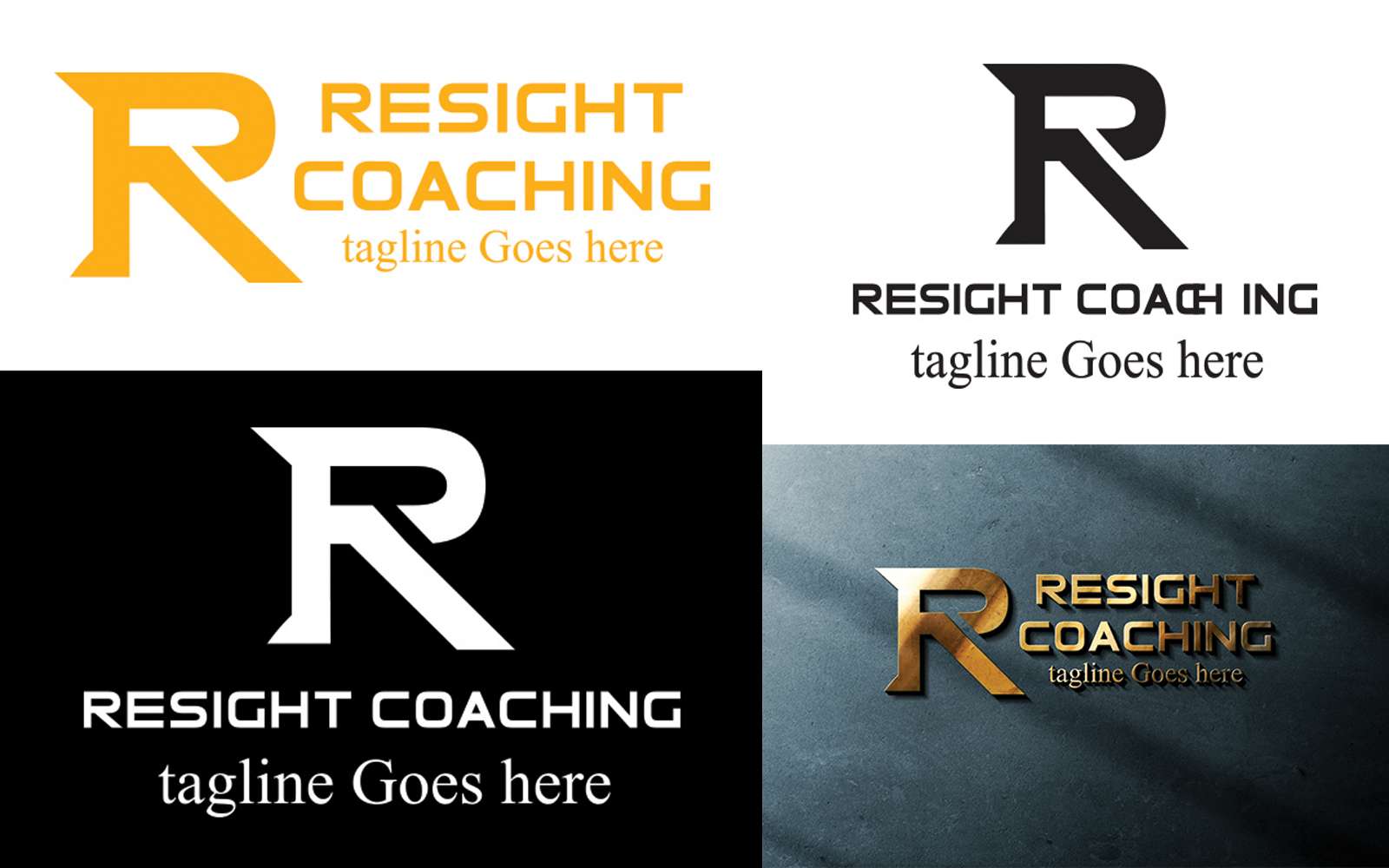 R latter logo design