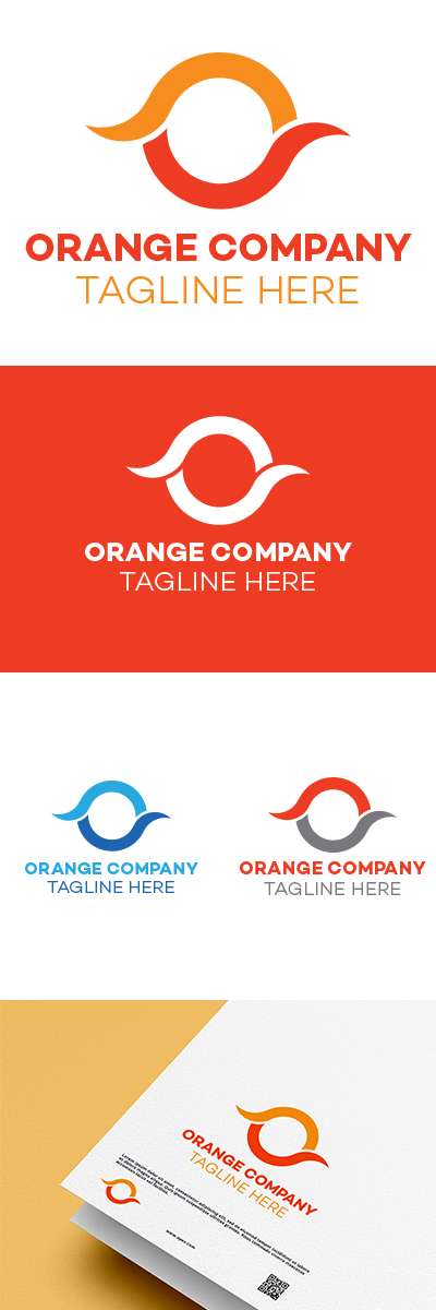O letter logo || Orange company logo