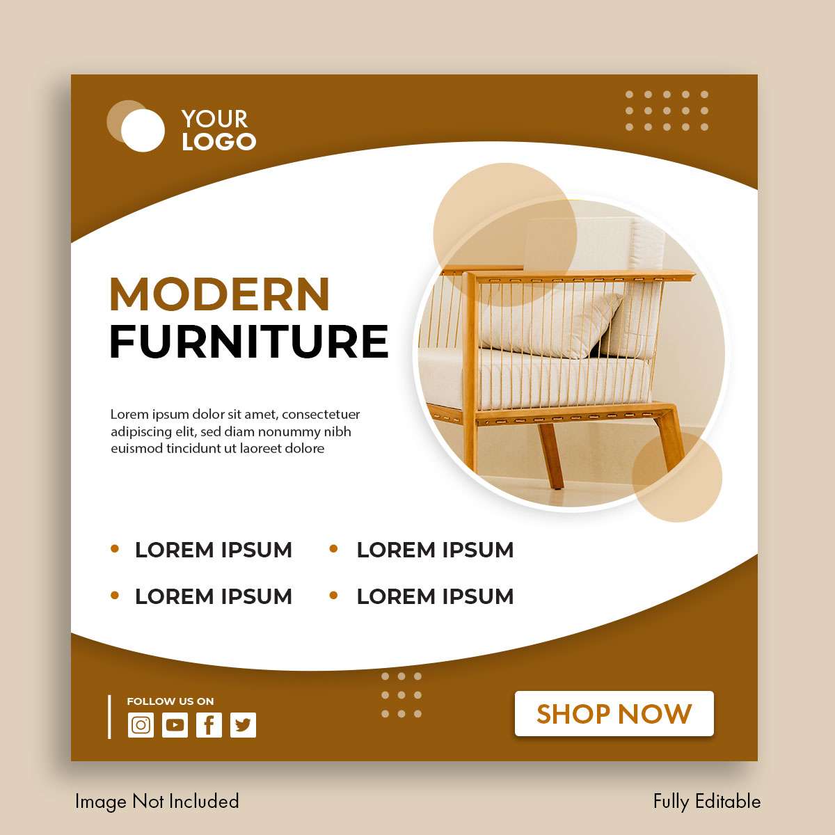 Modern furniture business instagram / facebook post template