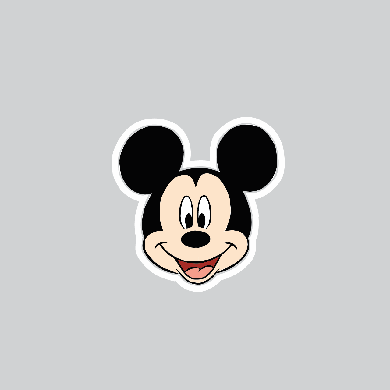 Mickey mouse face vector