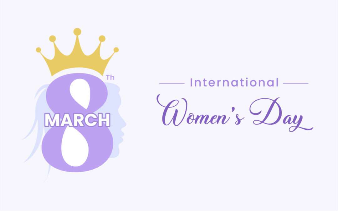 8th march international women’s day vector image