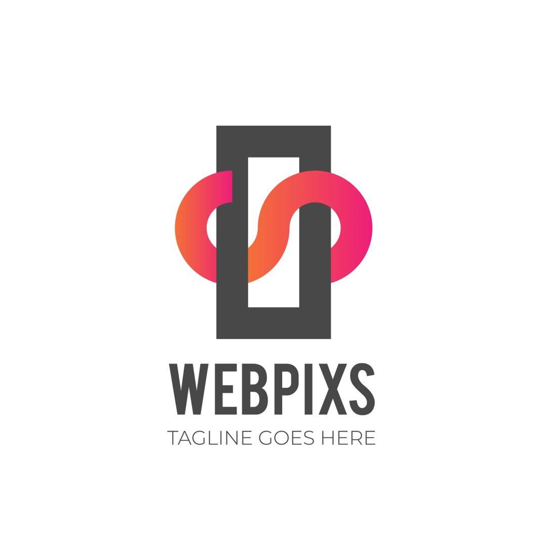 Webpixs geometric shape unique and modern logo design