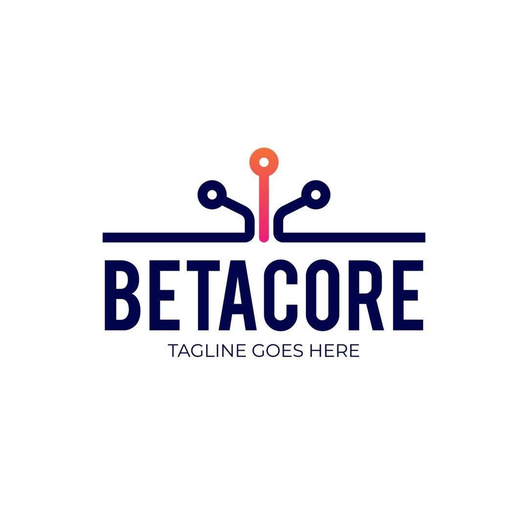 Betacore technology base logo design