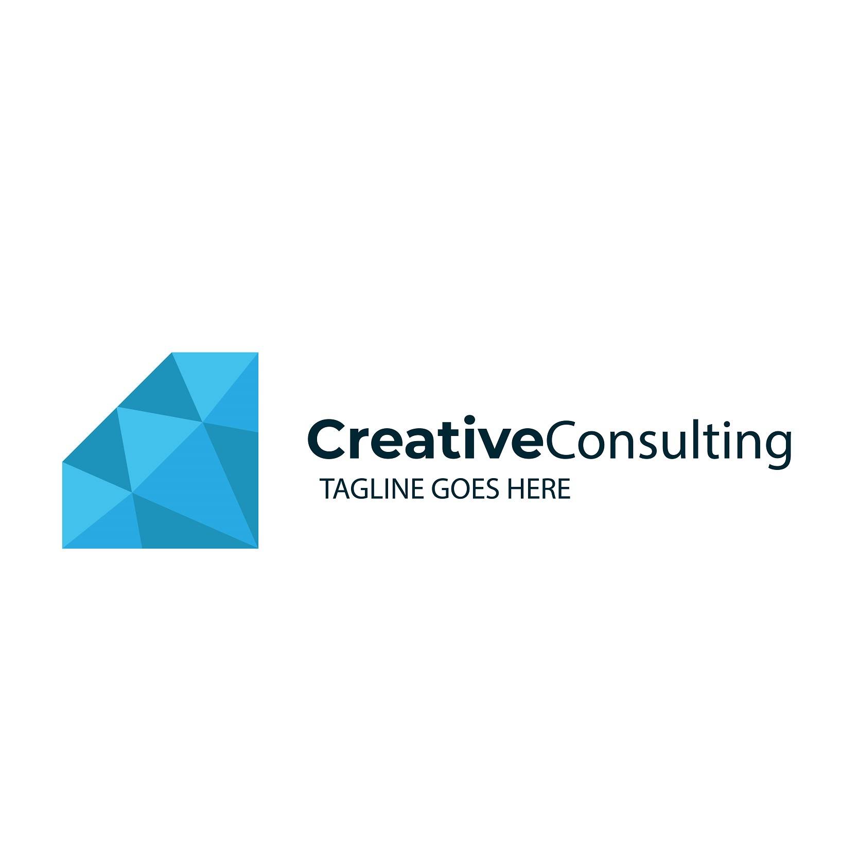 Creative consulting diamond shape logo