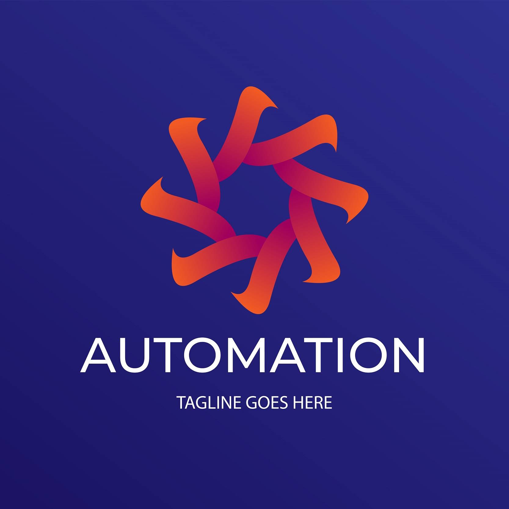 Automation logo design template