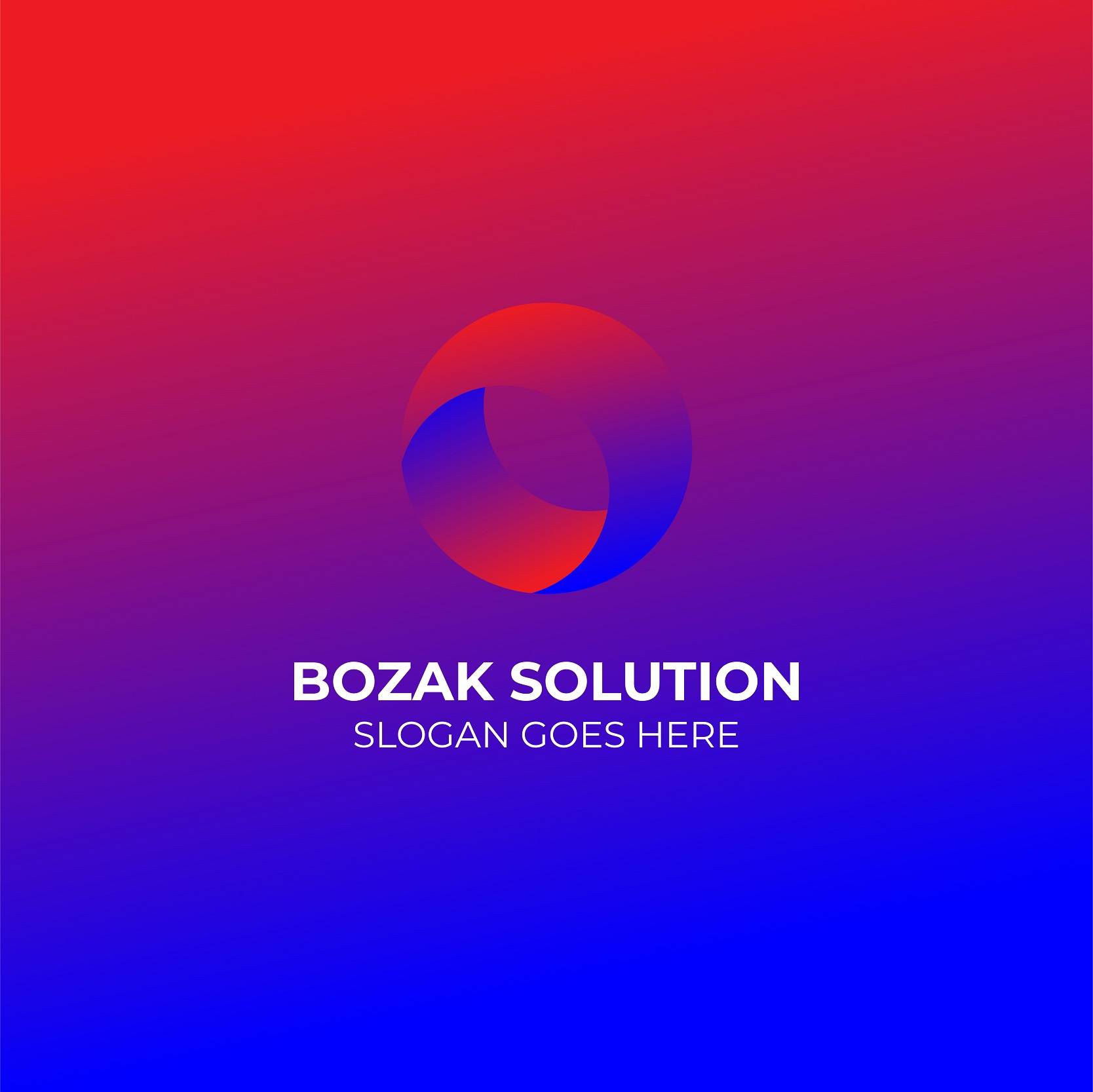 Bozak solution browser circle shape logo