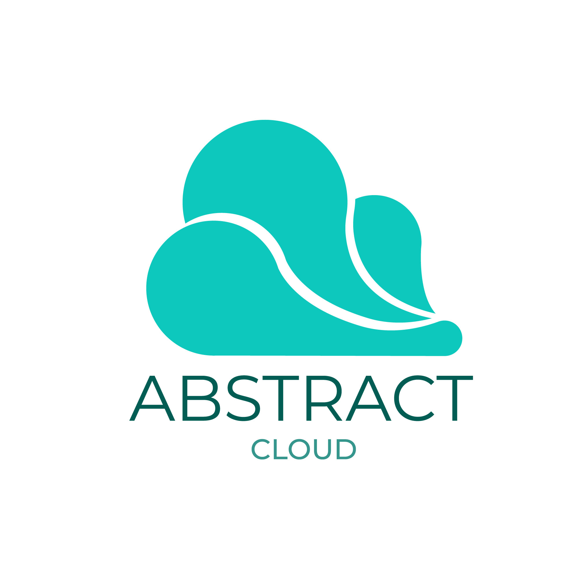 Abstract clouds logo for hosting storage agency