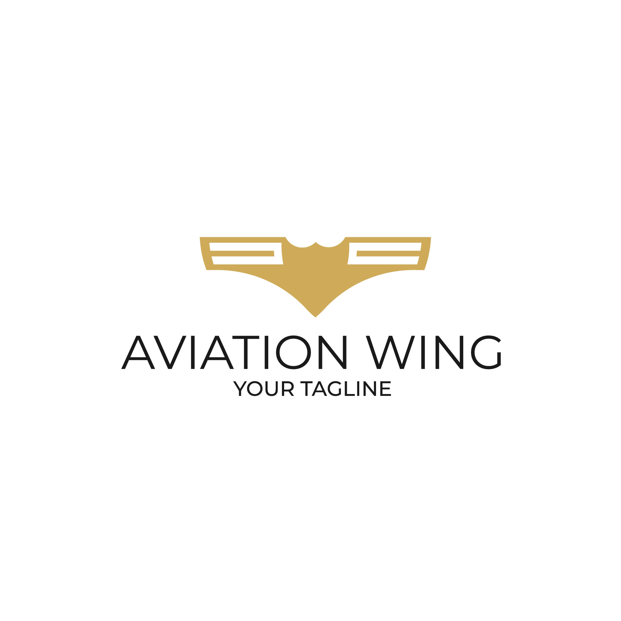 Aviation wing security logo