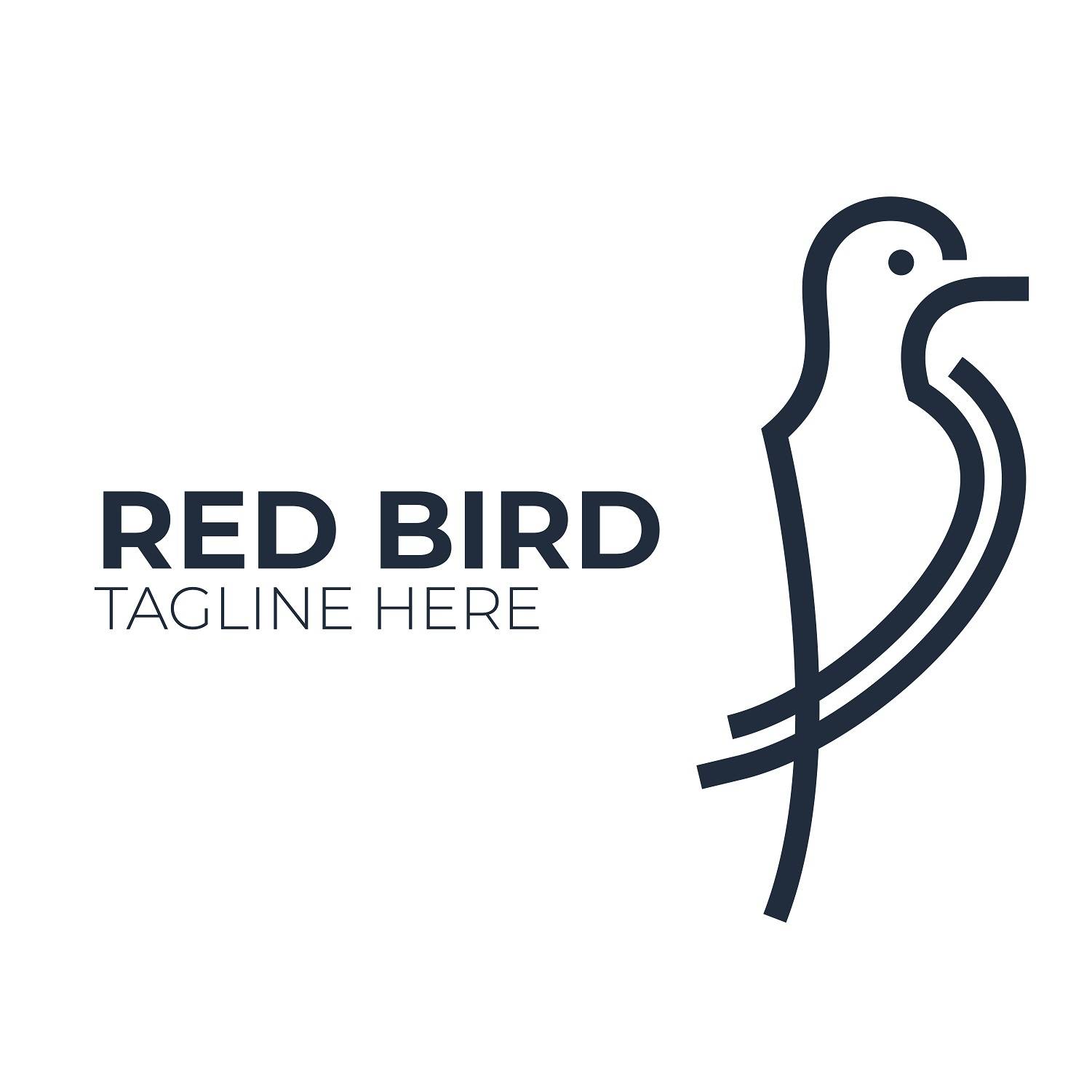 Sparrow bird logo design vector image