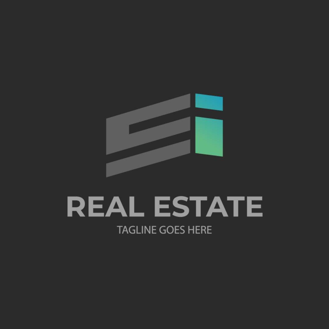 Si real estate logo design template