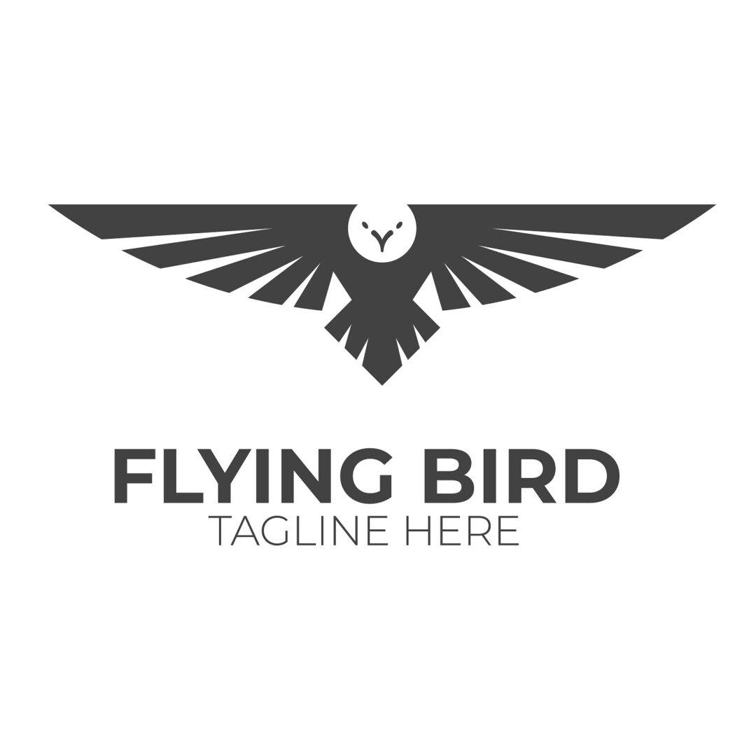 Eagle flying bird logo design