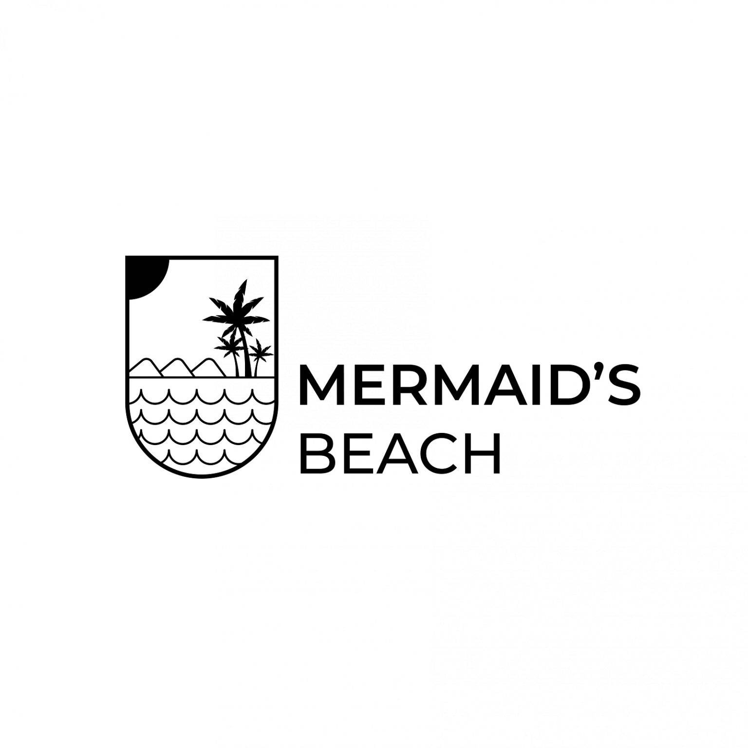 Mermaids beach logo design | Pikvector