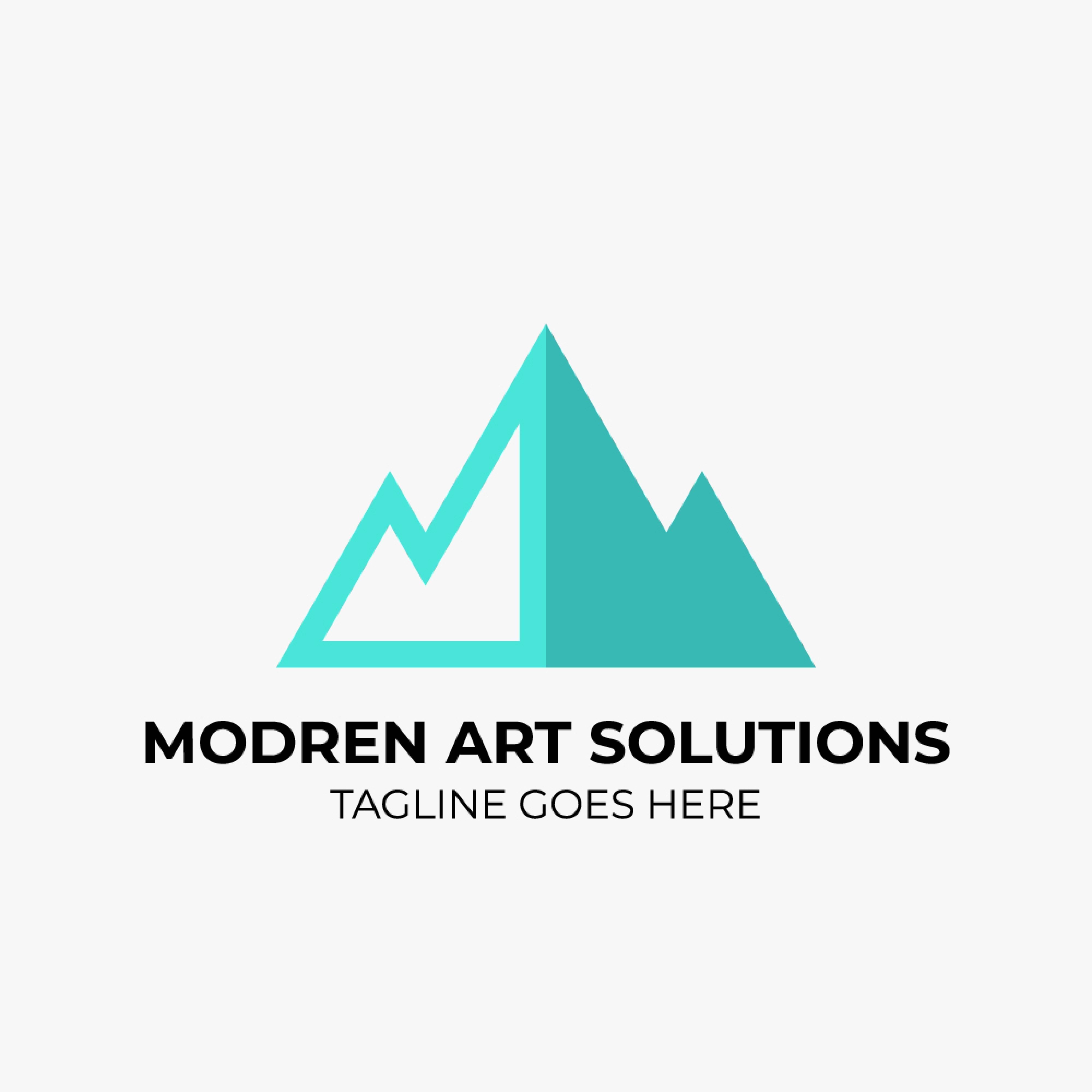 Modern art solution logo design