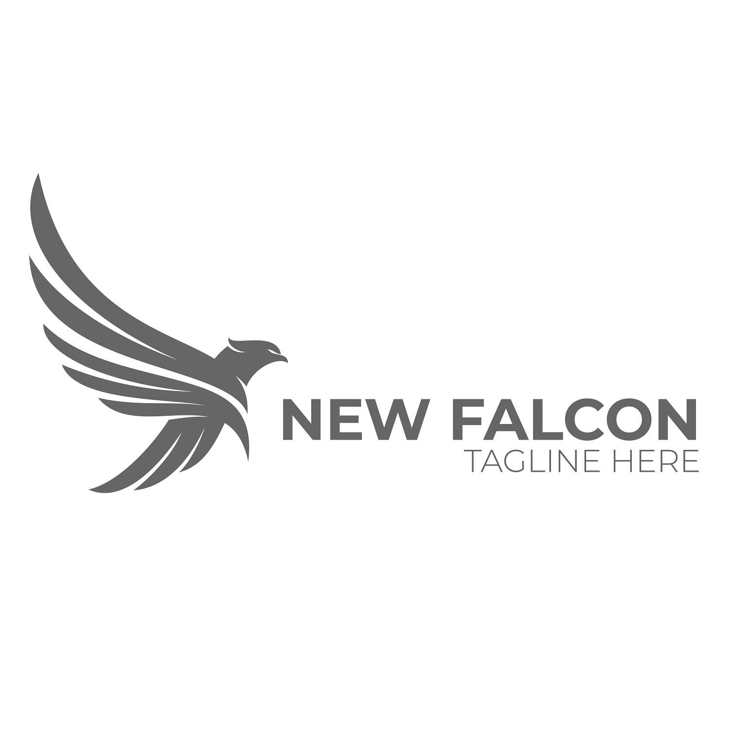 New modern falcon logo design template