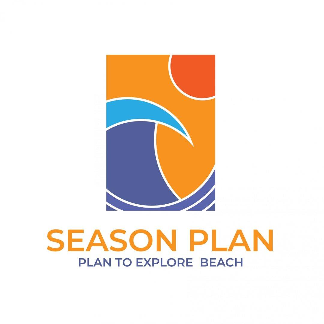 Season plan water layer modern colorful logo