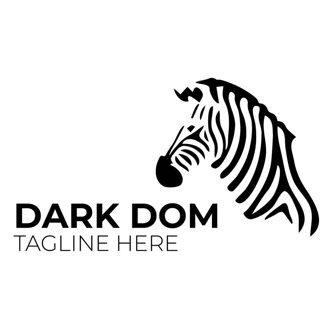Zebra dark dom logo