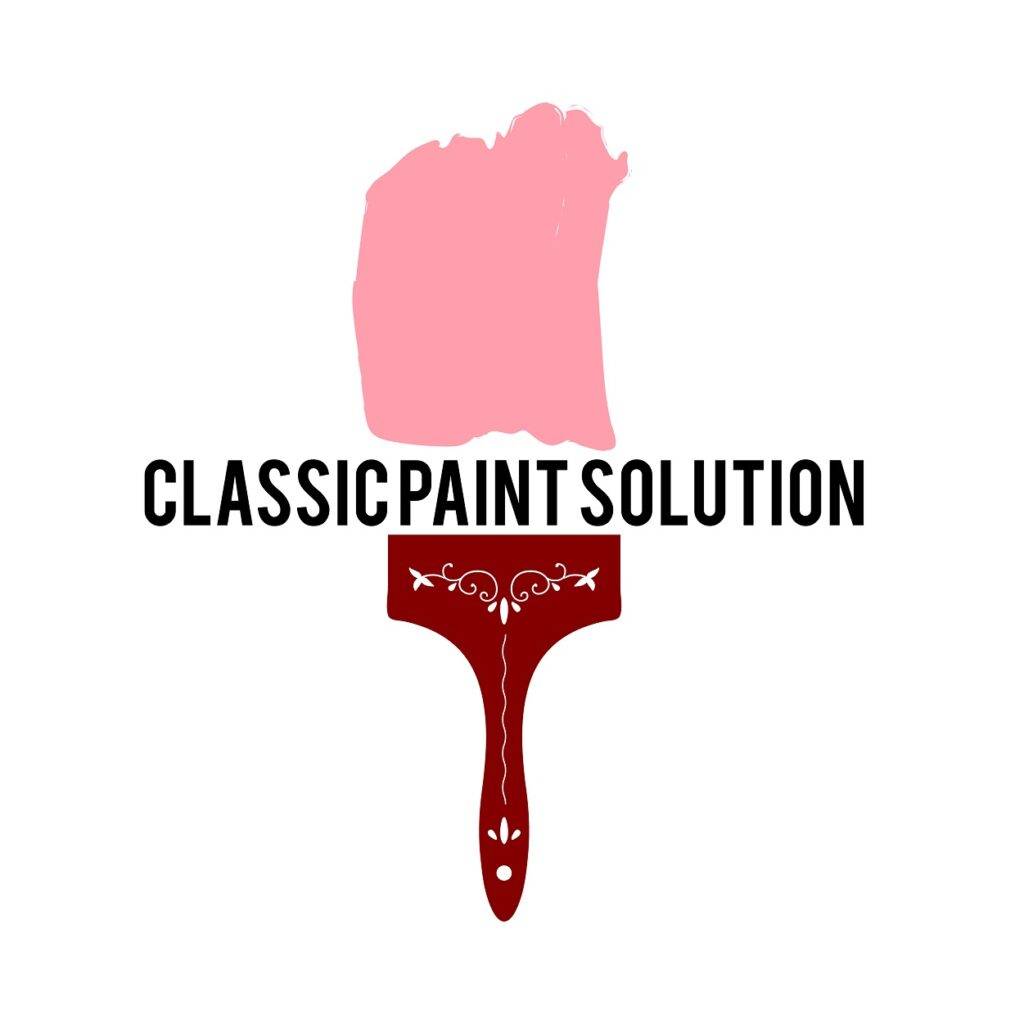 Classic paint solution logo for paint business