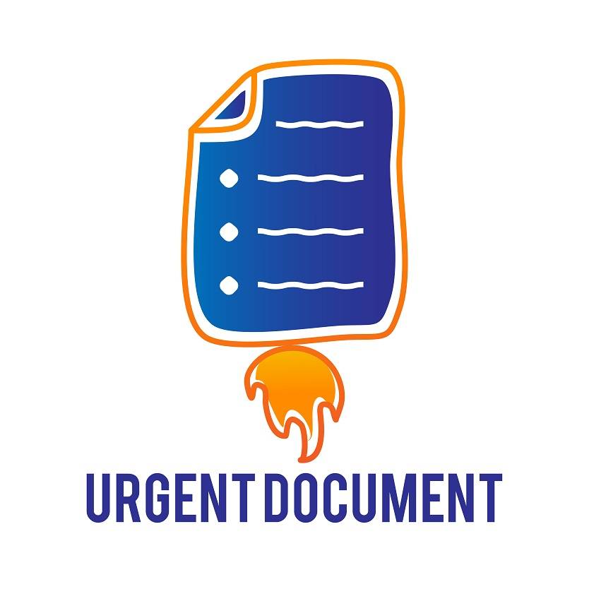 Documents colorful logo abstract art