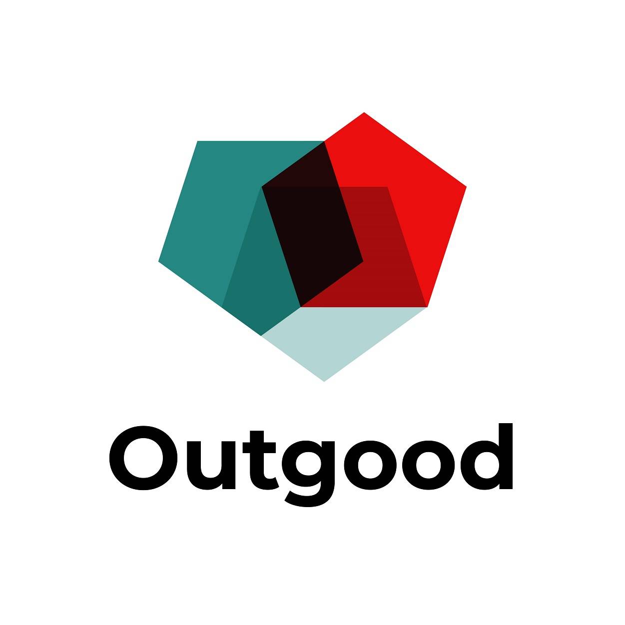 Outgood geometric shape logo design
