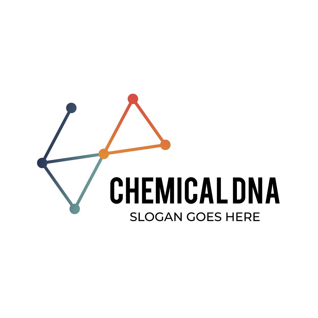 Chemical dna logo for medical