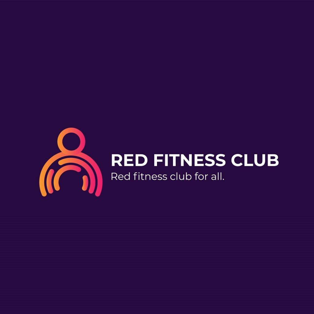 Simple fitness club logo
