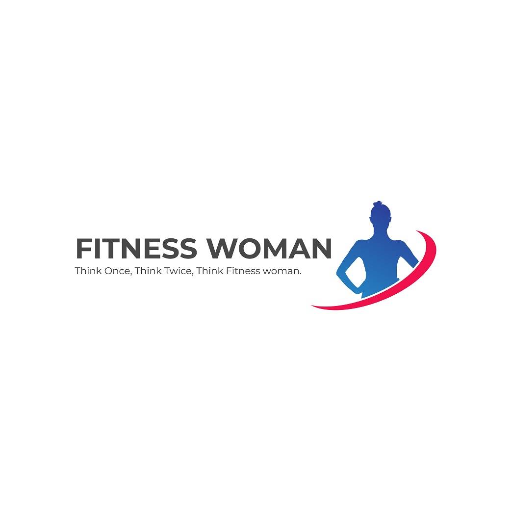 Modern women fitness logo design