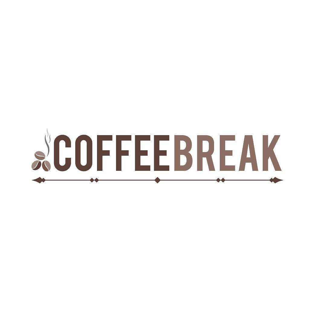 Coffee break vector with coffee beans