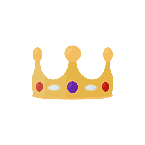 King crown with diamonds