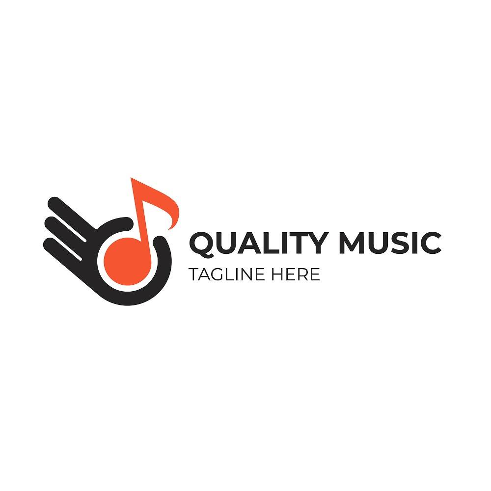 Logo for music lovers with perfect quality sign