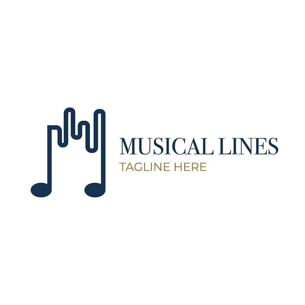 Musical lines logo