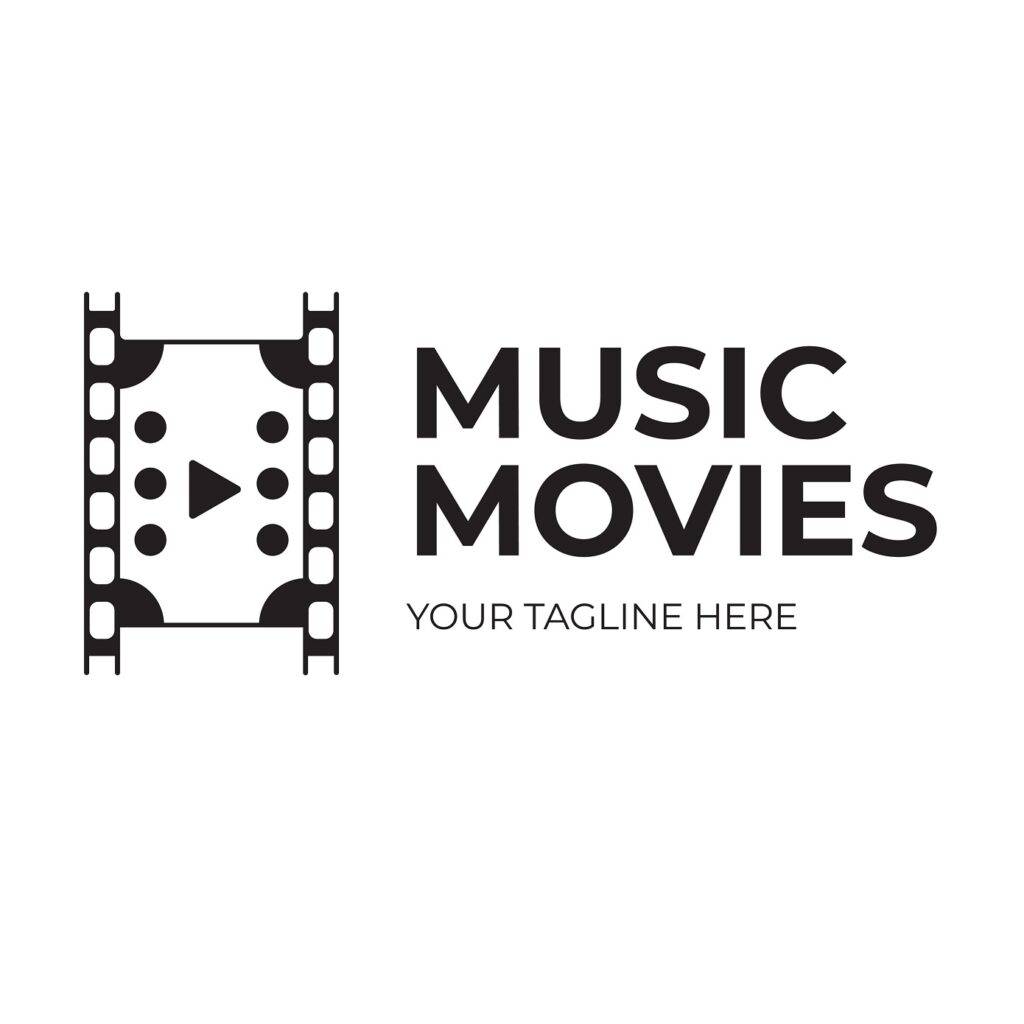 Logo for music and movies brand