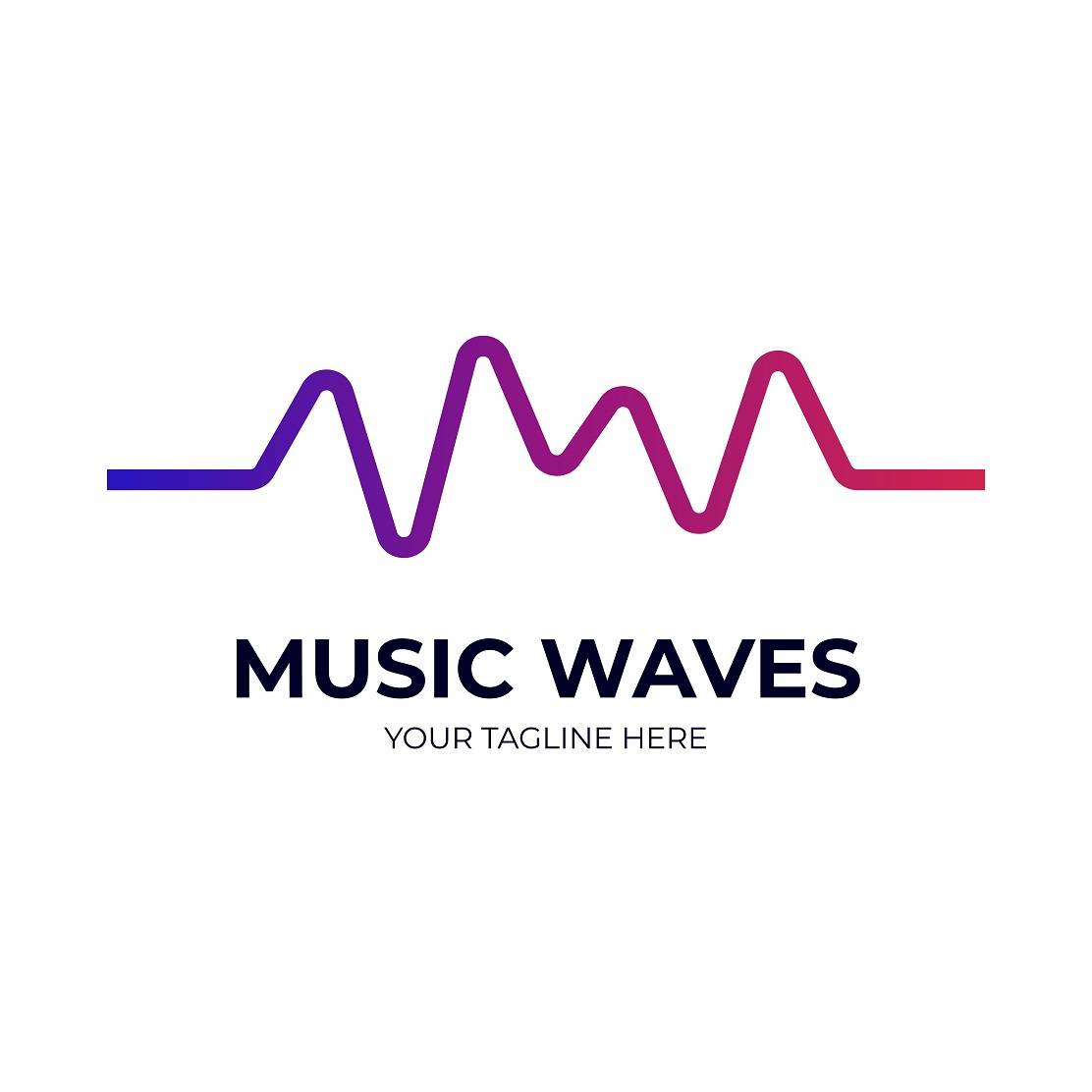 Music waves logo