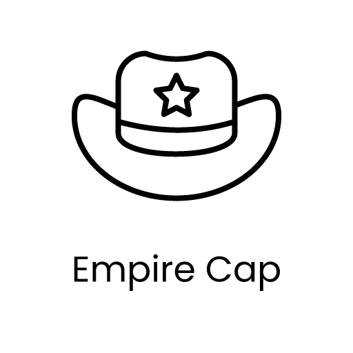 Empire cap line icon