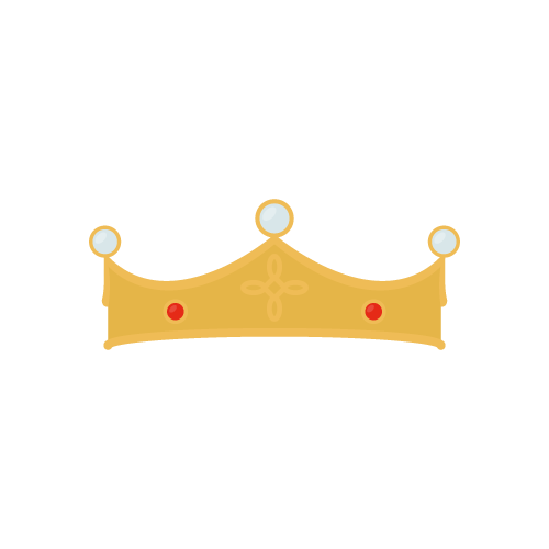 Gold crown vector png