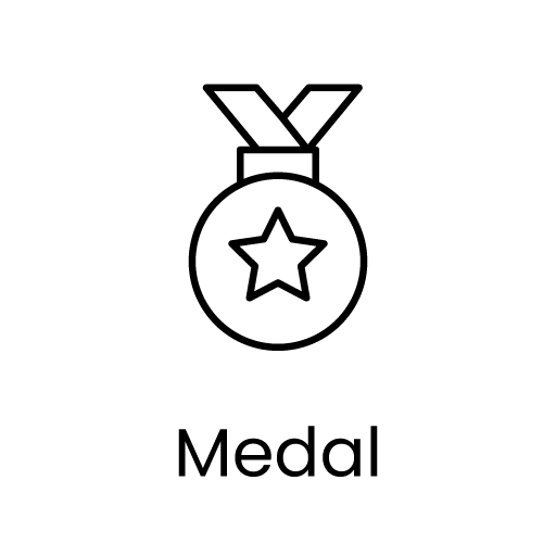 Medal line icon