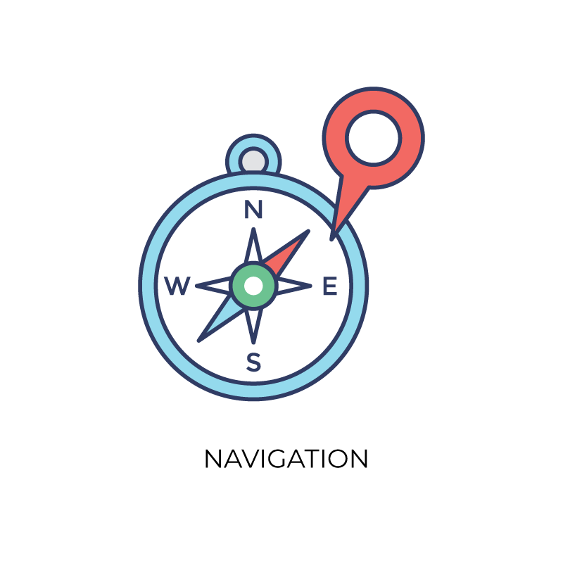 Navigation flat color icon