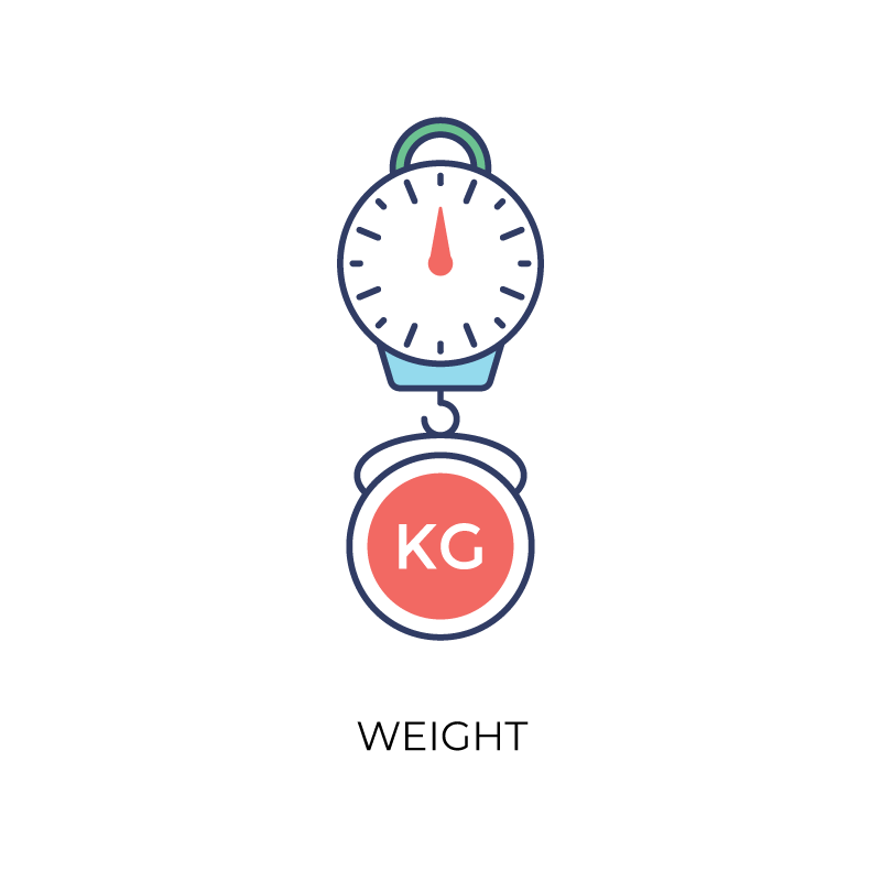 Weight machine flat color icon