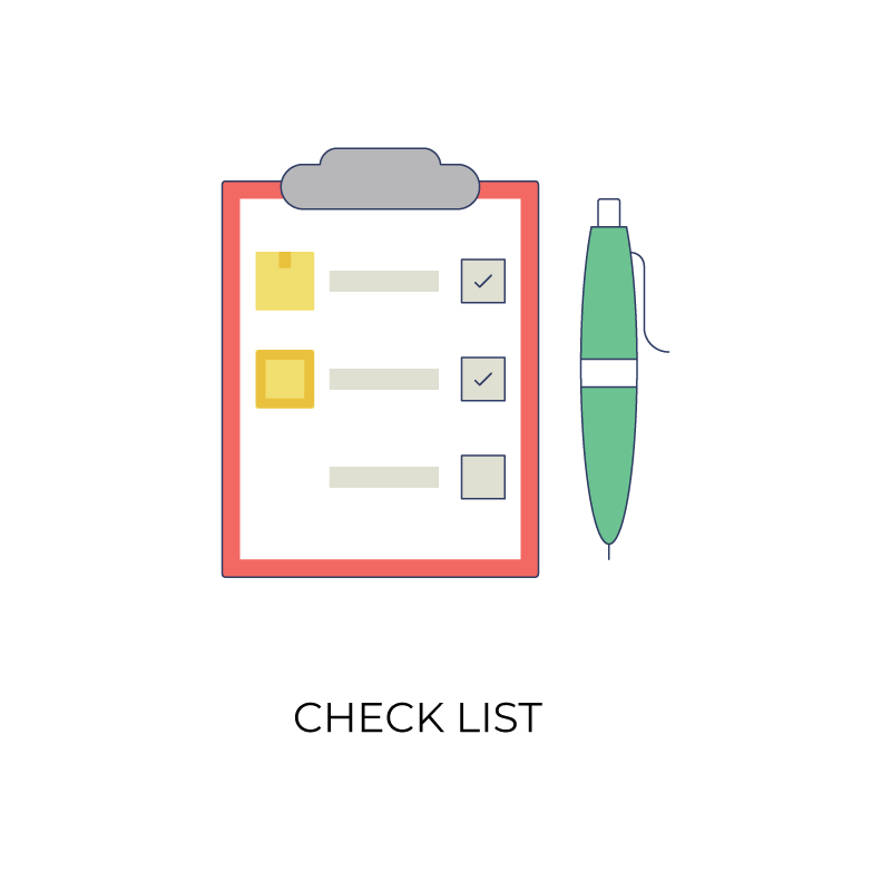 Checklist flat color icon