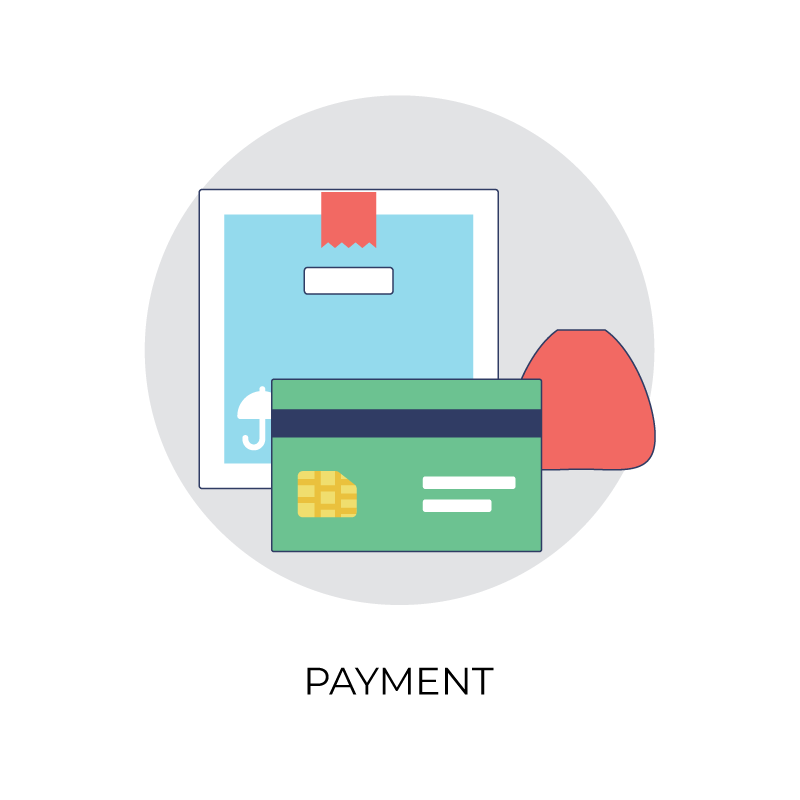 Payment flat color icon