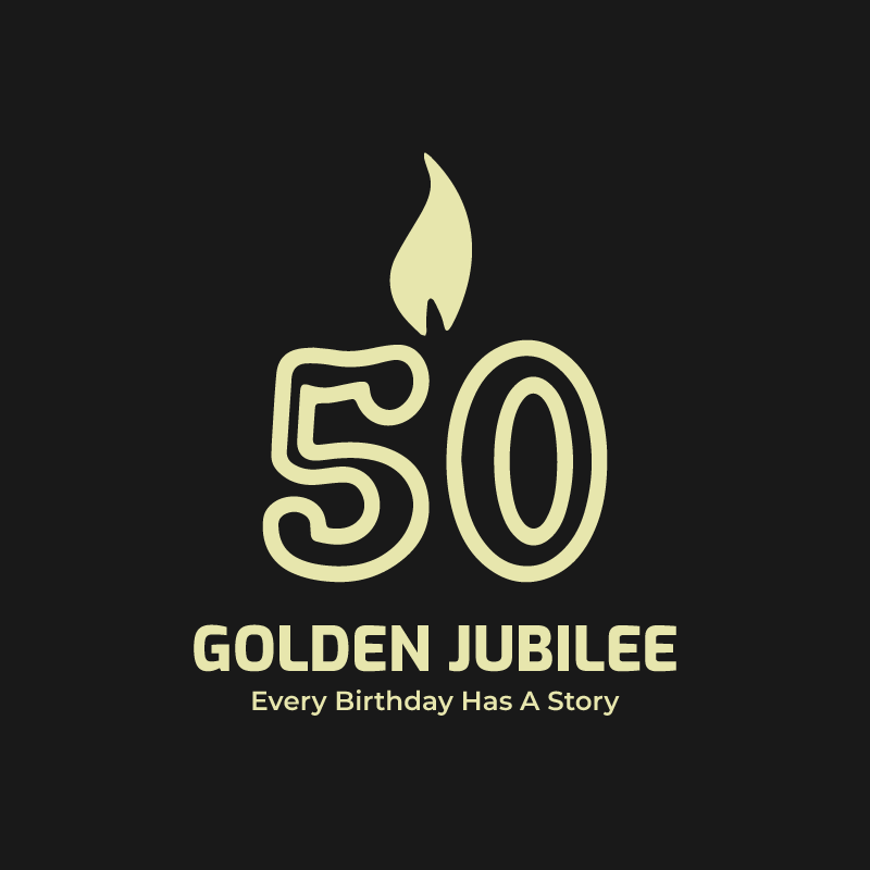 50 Golden jubilee vector