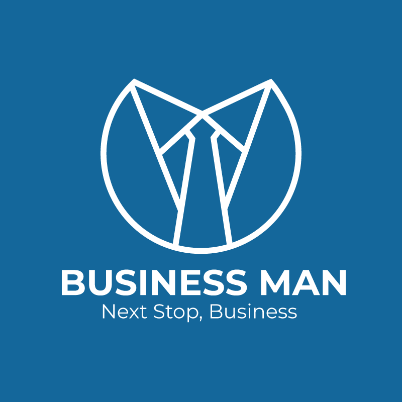 Business man company logo