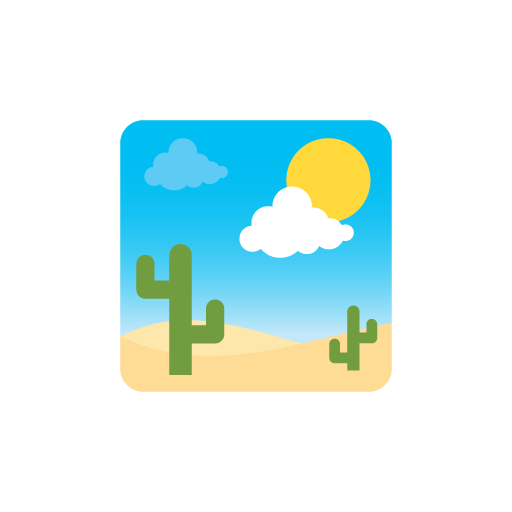 Desert flat icon