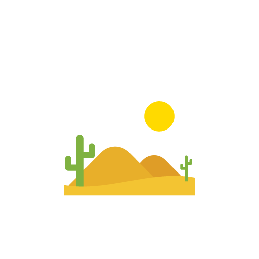 Desert flat icon