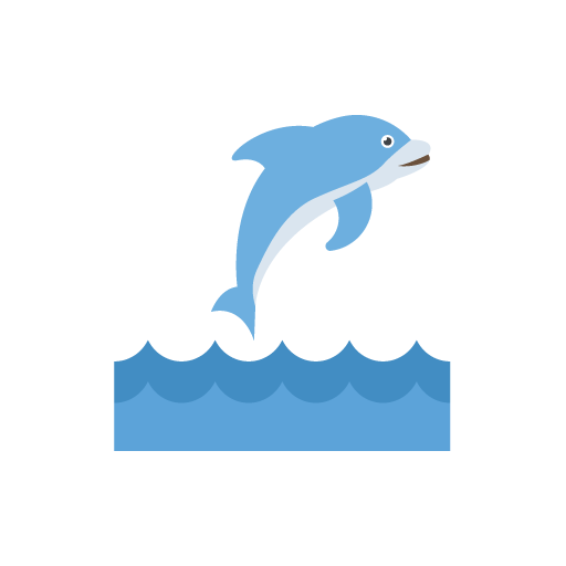 Free dolphin flat icon