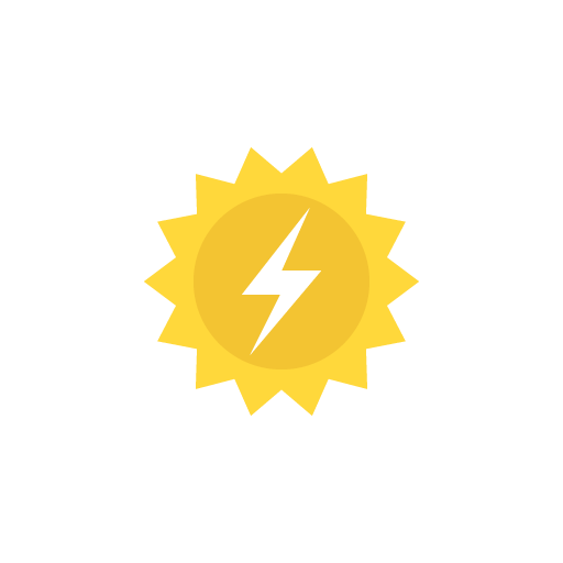 Free energy flat icon