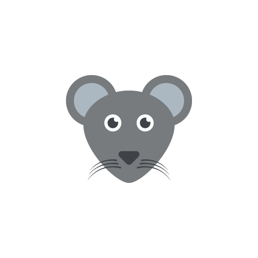 Free mouse face flat icon