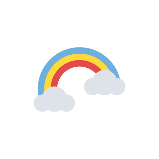 Free rainbow flat icon